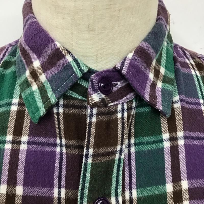 アベイシングエイプ A BATHING APE シャツ、ブラウス 長袖 チェックシャツ PIRATE L チェック マルチカラー / マルチカラー /  メンズ USED 古着 中古 10121747