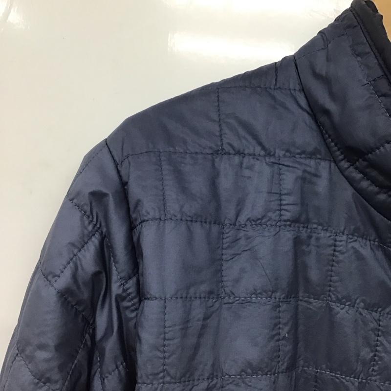 パタゴニア patagonia ジャケット、上着 ジャケット、ブレザー ジップアップジャケット キルティングジャケット アウター M ロゴ、文字 紺 / ネイビー /  メンズ USED 古着 中古 10147375