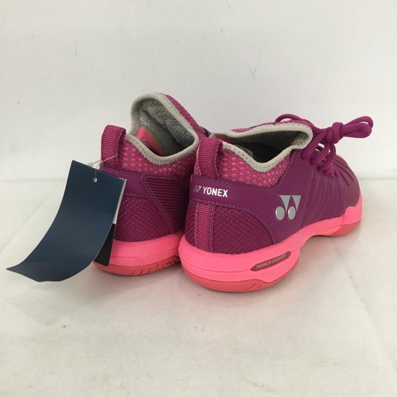 ヨネックス YONEX スニーカー スニーカー SHTF3LGC テニスシューズ パワークッション 23.5cm 23.5cm ロゴ、文字 紫 / パープル /  レディース USED 古着 中古 10142497