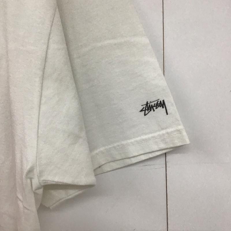 ステューシー STUSSY Tシャツ 半袖 半袖カットソー プリントTシャツ クルーネックカットソー bobmarley L プリント 白 / ホワイト /  メンズ USED 古着 中古 10133106