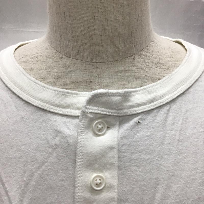 ギャップ GAP Tシャツ 半袖 ヘンリーネック L 無地 白 / ホワイト /  メンズ USED 古着 中古 10117054