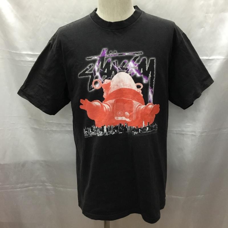 ステューシー STUSSY Tシャツ 半袖 L 無地 X プリント 黒 / ブラック /  メンズ USED 古着 中古 10108780