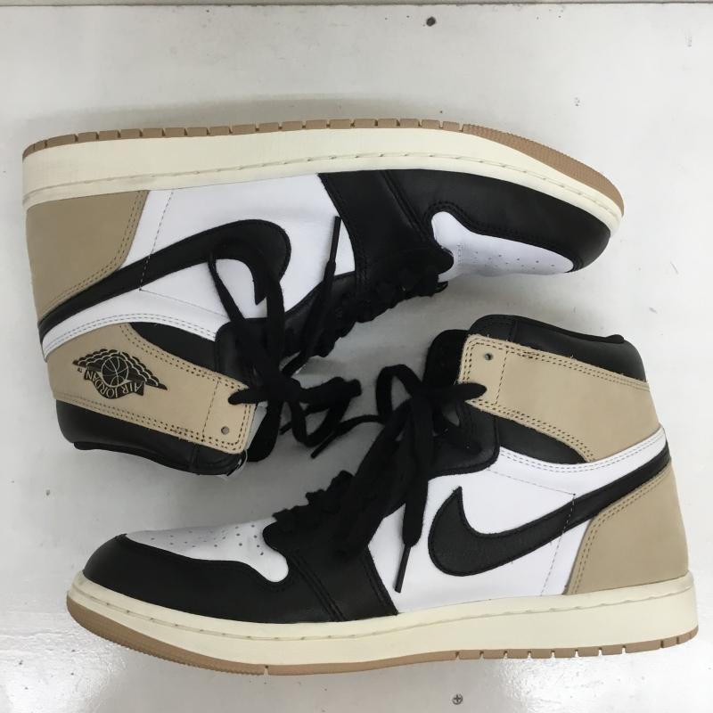 ナイキ NIKE スニーカー スニーカー FD2596-021 AIR JORDAN 1 RETORO HI OG 29.0cm ロゴ、文字 ベージュ / ベージュ / X 白 / ホワイト / X 黒 / ブラック /  メンズ USED 古着 中古 10118270