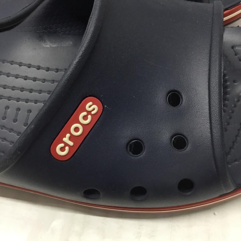 クロックス crocs サンダル サンダル クロックバンド スライド 25.0cm 無地 紺 / ネイビー /  メンズ USED 古着 中古 10119367