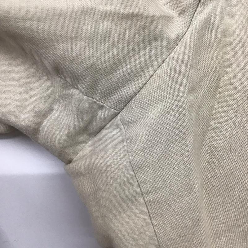 バーバリーズ BURBERRYS パンツ スラックス スラックス ワイドパンツ カジュアルパンツ ストレートパンツ 90s リネン 無地 ベージュ / ベージュ /  メンズ USED 古着 中古 10106558