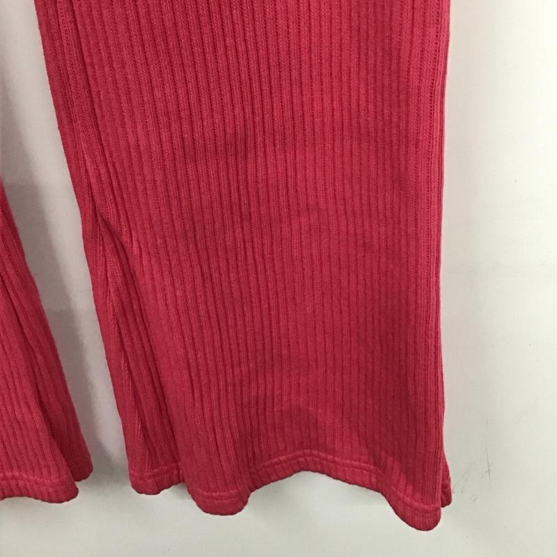 フリークスストア FREAK S STORE ボトムス ボトムス リブニットパンツ FREE 無地 桃 / ピンク /  レディース USED 古着 中古 10131705