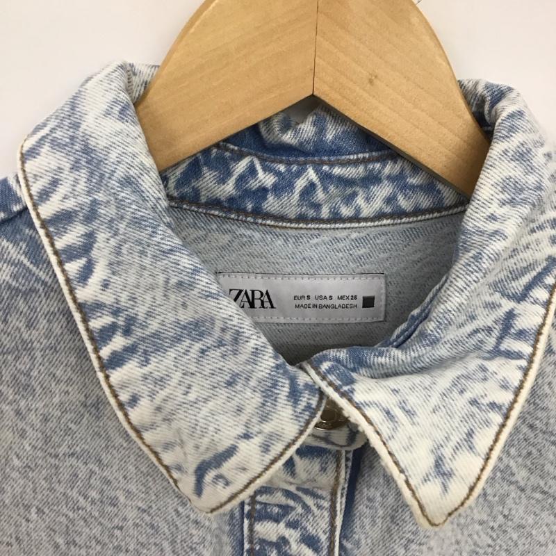 ザラ ZARA ワンピース ロングスカート デニムワンピース S 無地 水色 / ライトブルー /  レディース USED 古着 中古 10150653