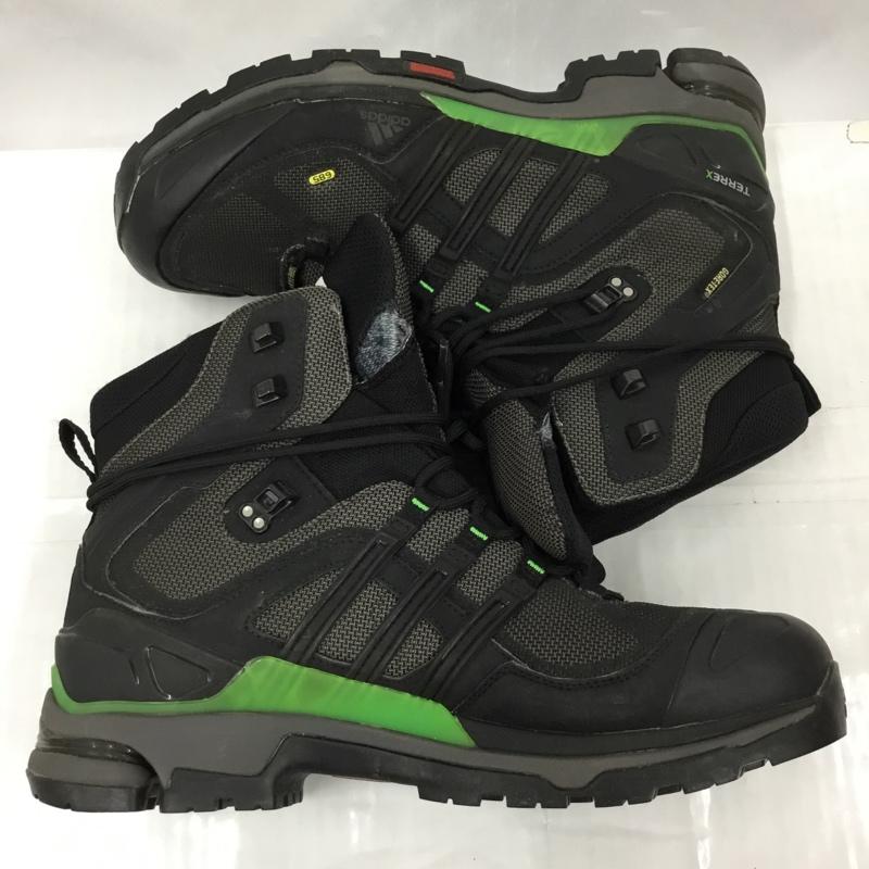 アディダス adidas アウトドアシューズ アウトドアシューズ U41601 TERREX TREK GTX トレッキングシューズ 28cm 28.0cm ロゴ、文字 黒 / ブラック / X 薄緑 / ライトグリーン /  メンズ USED 古着 中古 10105880