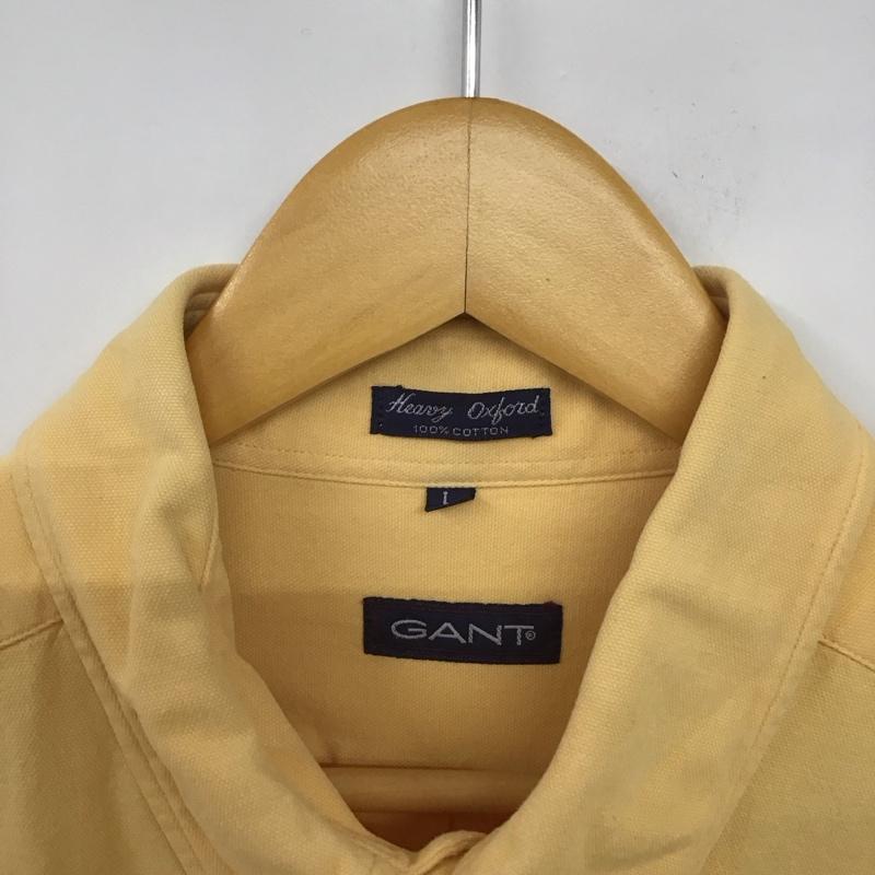 ガント GANT シャツ、ブラウス 長袖 長袖シャツ 無地シャツ カラーシャツ ボタンダウンシャツ 90s ポルトガル製 L 無地 橙 / オレンジ /  メンズ USED 古着 中古 10140515