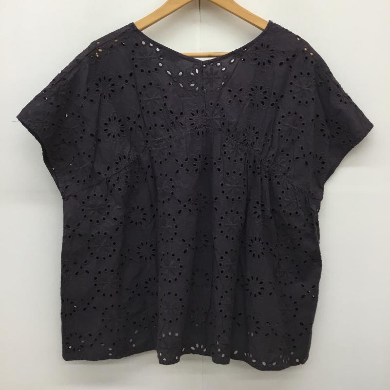 サマンサモスモス Samansa Mos2 カットソー 半袖 FREE 花柄 チャコールグレー / チャコールグレー /  レディース USED 古着 中古 10141846