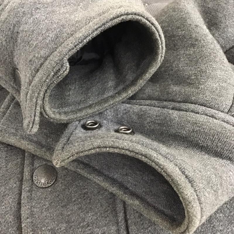 ディーゼル DIESEL ジャケット、上着 ジャケット、ブレザー コットン ロゴ、文字 灰 / グレー /  メンズ USED 古着 中古 10133256
