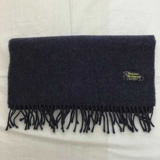 ヴィヴィアンウエストウッド Vivienne Westwood マフラー マフラー 刺繍 紺 / ネイビー /  レディース USED 古着 中古 10135825