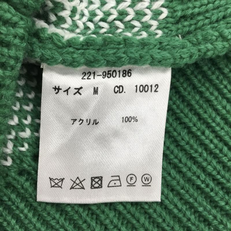 イング INGNI ベスト ベスト M 格子柄 白 / ホワイト / X 緑 / グリーン /  レディース USED 古着 中古 10139266
