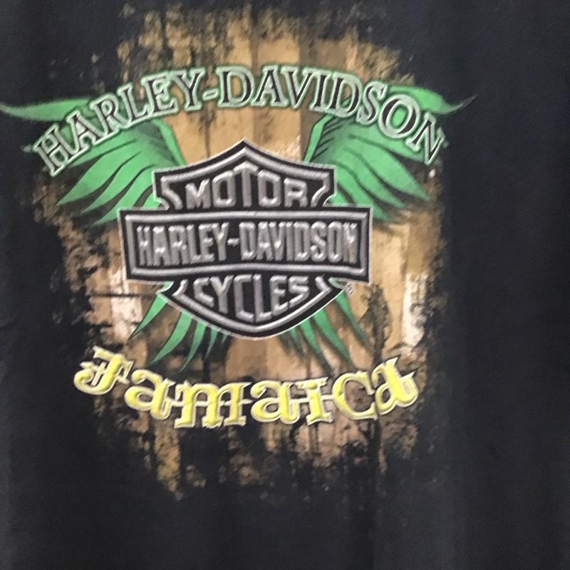 ハーレーダビッドソン Harley-Davidson Tシャツ 半袖 L プリント ダークグレー / ダークグレー /  メンズ USED 古着 中古 10150875