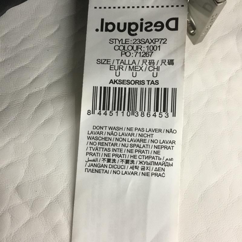 デシグアル Desigual ハンドバッグ ハンドバッグ 23SAXP72 パンチング加工 花柄 白 / ホワイト / X 黒 / ブラック /  レディース USED 古着 中古 10137427