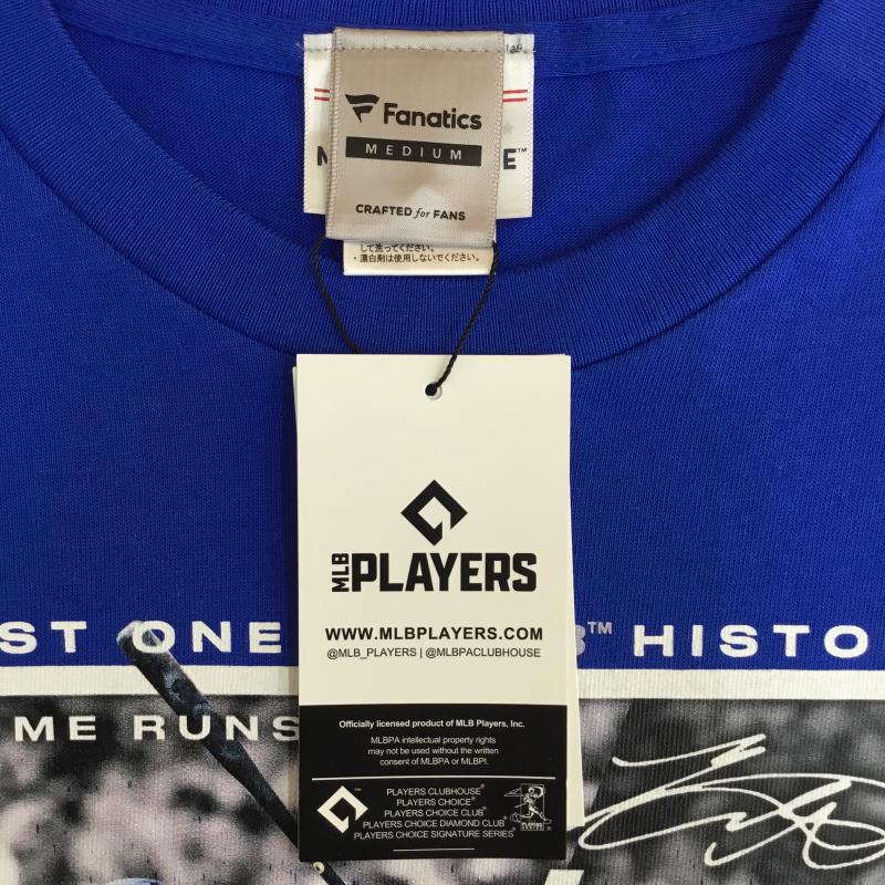 ユーズドクロージング used clothes Tシャツ 半袖 Fanatics 大谷翔平 50-50 記念Tシャツ DODGERS M プリント 青 / ブルー /  メンズ USED 古着 中古 10148476