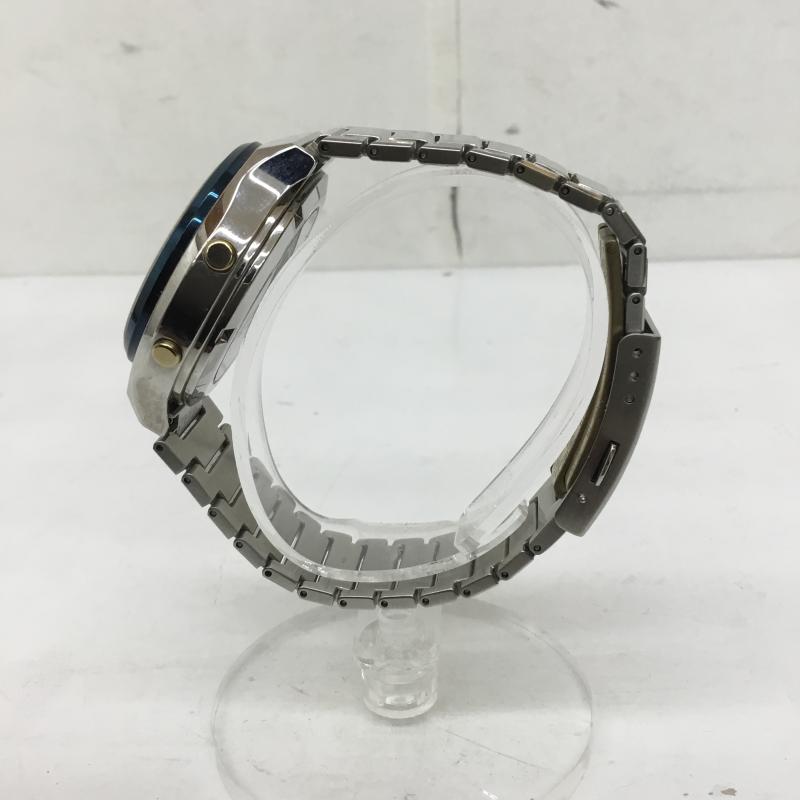 カシオ CASIO 腕時計 デジタル カシオ50周年記念CASIOTRON TRN-50 ロゴ、文字 銀 / シルバー /  メンズ USED 古着 中古 10150357