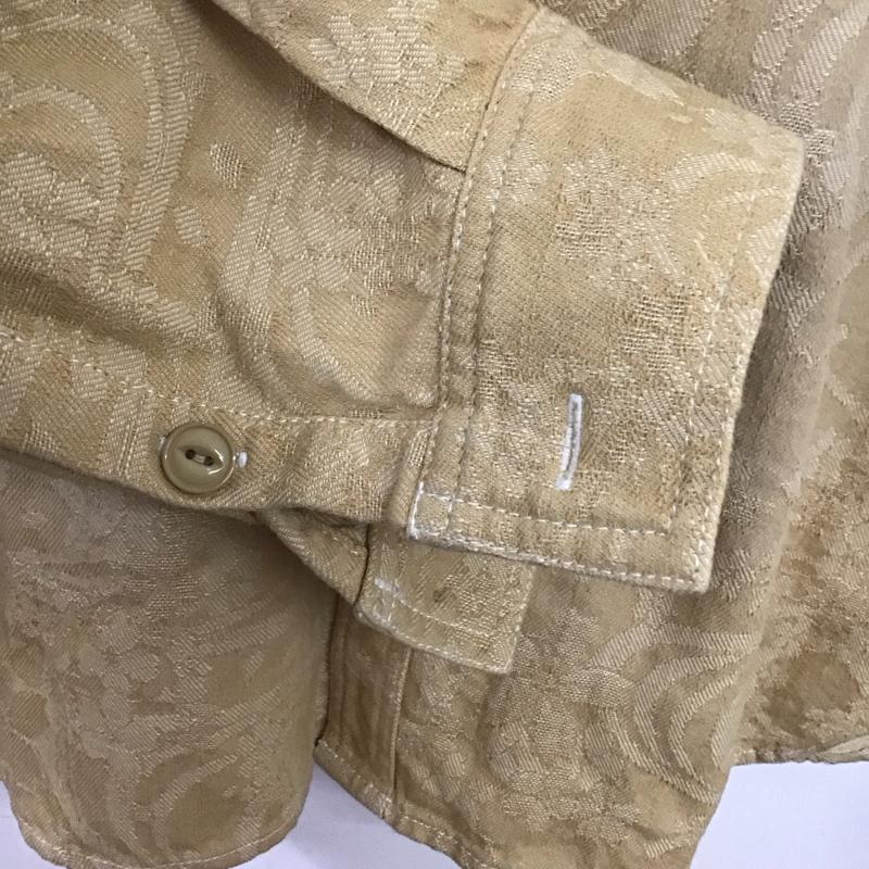 カラクリダマシイ 絡繰魂 シャツ、ブラウス 長袖 長袖シャツ 刺繍シャツ カラーシャツ XXL 刺繍 ベージュ / ベージュ /  メンズ USED 古着 中古 10149532