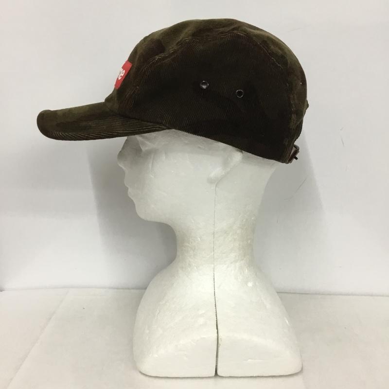 シュプリーム Supreme 帽子 キャップ Corduroy Camp Cap ボックスロゴ 迷彩 カモ柄 ロゴ、文字 茶 / ブラウン /  メンズ USED 古着 中古 10145788