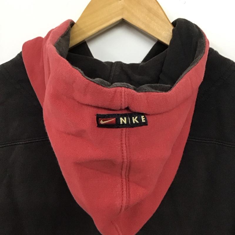 ナイキ NIKE パーカー 長袖 長袖パーカー プルオーバーパーカー スウェット 古着 M ロゴ、文字 黒 / ブラック /  メンズ USED 古着 中古 10144764