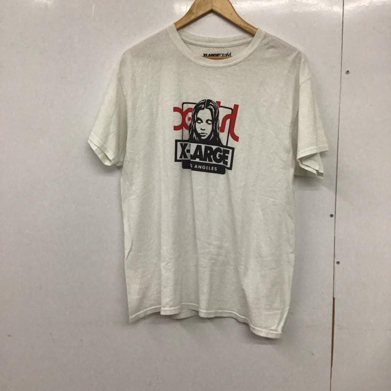 エクストララージ XLARGE Tシャツ 半袖 半袖カットソー プリントTシャツ クルーネックカットソー xgirl L プリント 白 / ホワイト /  メンズ USED 古着 中古 10132561