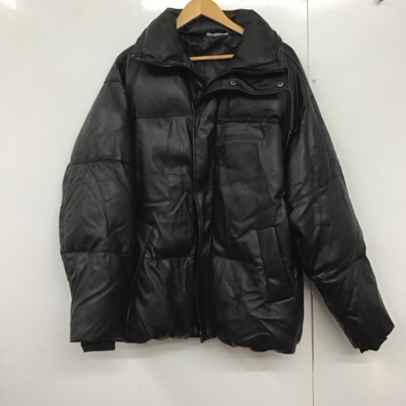 ザラ ZARA ジャケット、上着 ジャンパー、ブルゾン L 無地 黒 / ブラック /  メンズ USED 古着 中古 10142254