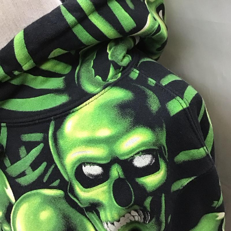 シュプリーム Supreme パーカー 半袖 18SS SkullPileHoodedSweartshirt スカルパイル 長袖パーカー プリントパーカー M プリント マルチカラー / マルチカラー /  メンズ USED 古着 中古 10113571