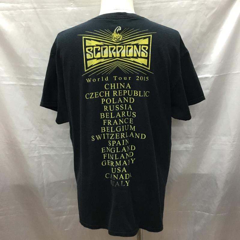 ギルダン GILDAN Tシャツ 半袖 SCORPIONS バンドTシャツ L ワンポイント 黒 / ブラック /  メンズ USED 古着 中古 10116112