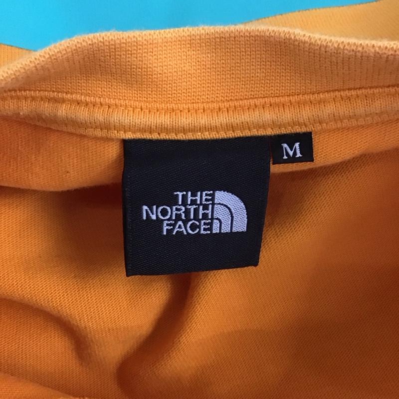 ザノースフェイス THE NORTH FACE Tシャツ 半袖 nt32010 Tシャツ プリントTシャツ クルーネックカットソー M ロゴ、文字 橙 / オレンジ /  メンズ USED 古着 中古 10125298