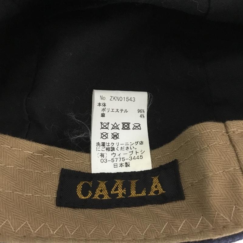 カシラ CA4LA 帽子 ハンチング ZKN01543 チェック 青 / ブルー /  メンズ USED 古着 中古 10142838
