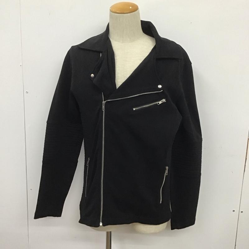 ザラメン ZARA MAN ジャケット、上着 ジャケット、ブレザー ライダースジャケット ジップアップジャケット アウター カラージャケット XL 無地 黒 / ブラック /  メンズ USED 古着 中古 10109081
