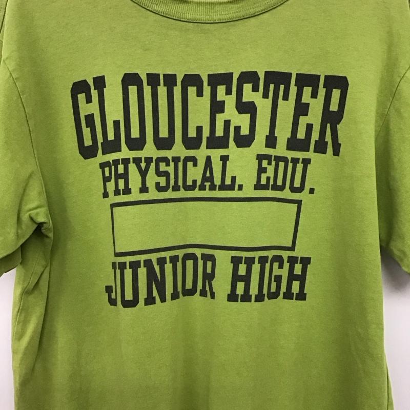 チャンピオン Champion Tシャツ 半袖 半袖カットソー プリントTシャツ クルーネックカットソー L ロゴ、文字 緑 / グリーン /  メンズ USED 古着 中古 10133497