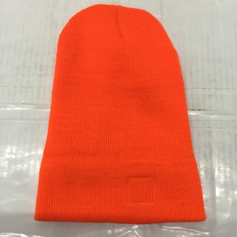 カーハート Carhartt 帽子 ニット帽 A18 BOG ワッチ ロゴ、文字 橙 / オレンジ /  メンズ USED 古着 中古 10113726