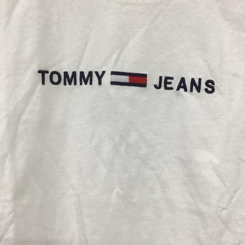 トミー ジーンズ TOMMY JEANS Tシャツ 半袖 M ロゴ、文字 白 / ホワイト /  レディース USED 古着 中古 10144565