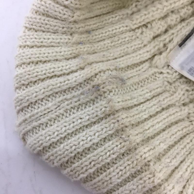 ダイワ ピアサーティナイン DAIWA PIER39 帽子 ニット帽 BC-54023W TECH CABLE WATCH CAP ワンポイント オフホワイト / オフホワイト /  メンズ USED 古着 中古 10132253