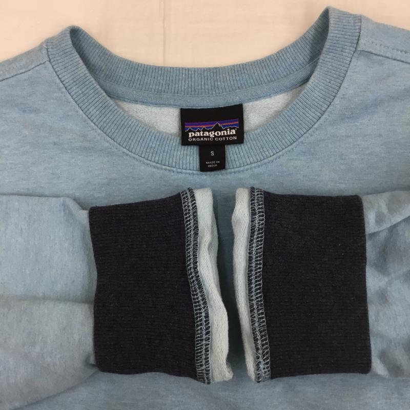 パタゴニア patagonia トレーナー 長袖 39486FA17 S ロゴ、文字 水色 / ライトブルー /  メンズ USED 古着 中古 10141448