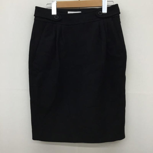 マックスマーラ Max Mara スカート ひざ丈スカート 40 無地 黒 / ブラック /  レディース USED 古着 中古 10138285