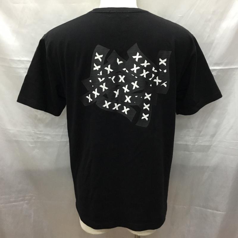 ゴッドセレクショントリプルエックス GOD SELECTION XXX Tシャツ 半袖 L ロゴ、文字 X プリント 黒 / ブラック /  メンズ USED 古着 中古 10113461