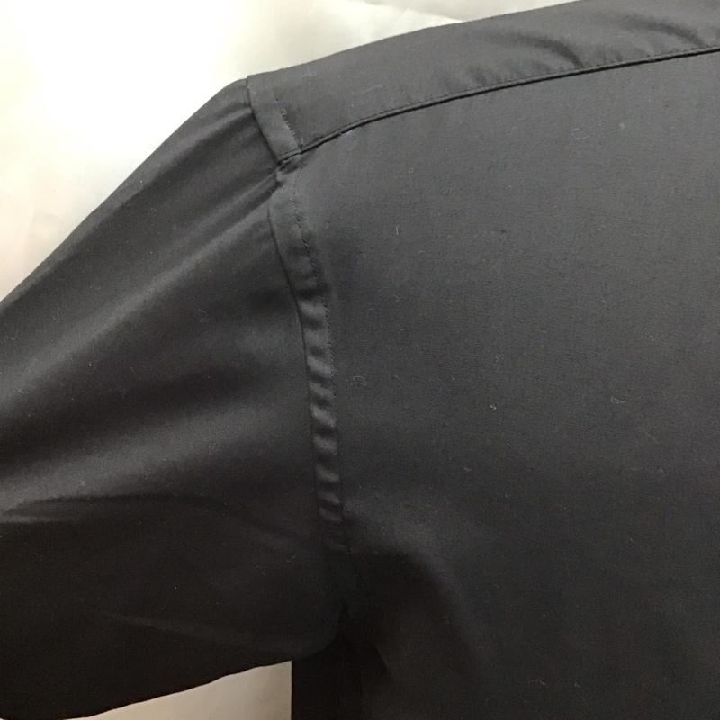 ユナイテッドアローズグリーンレーベルリラクシング UNITED ARROWS green label relaxing シャツ、ブラウス 半袖 半袖シャツ カラーシャツ 半袖カットソー ポケットシャツ S 無地 黒 / ブラック /  メンズ USED 古着 中古 10113216