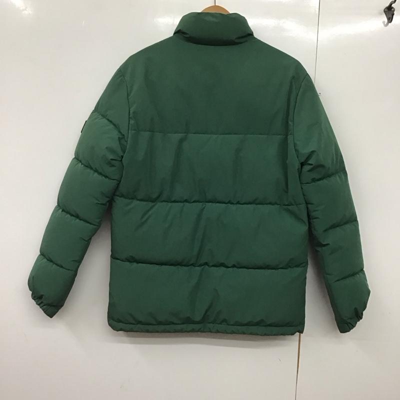 ザラ ZARA ジャケット、上着 ジャンパー、ブルゾン ジップアップジャケット ナイロンジャケット アウター ダウンジャケット S ロゴ、文字 緑 / グリーン /  メンズ USED 古着 中古 10144288