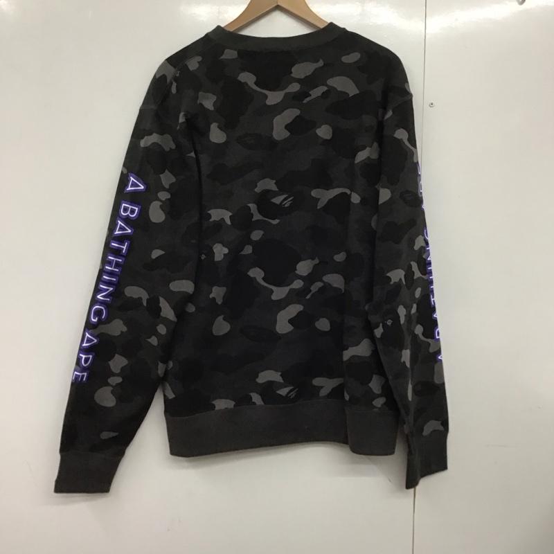 アベイシングエイプ A BATHING APE トレーナー 長袖 長袖トレーナー スウェット クルーネック プルオーバー XL プリント マルチカラー / マルチカラー /  メンズ USED 古着 中古 10144166