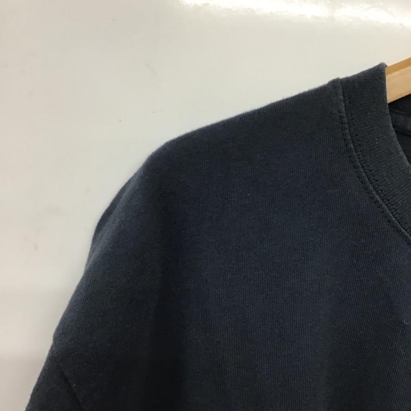 ベルフラワー BELLFLOWER Tシャツ 半袖 半袖カットソー プリントTシャツ クルーネックカットソー ロゴ、文字 紺 / ネイビー /  メンズ USED 古着 中古 10145270