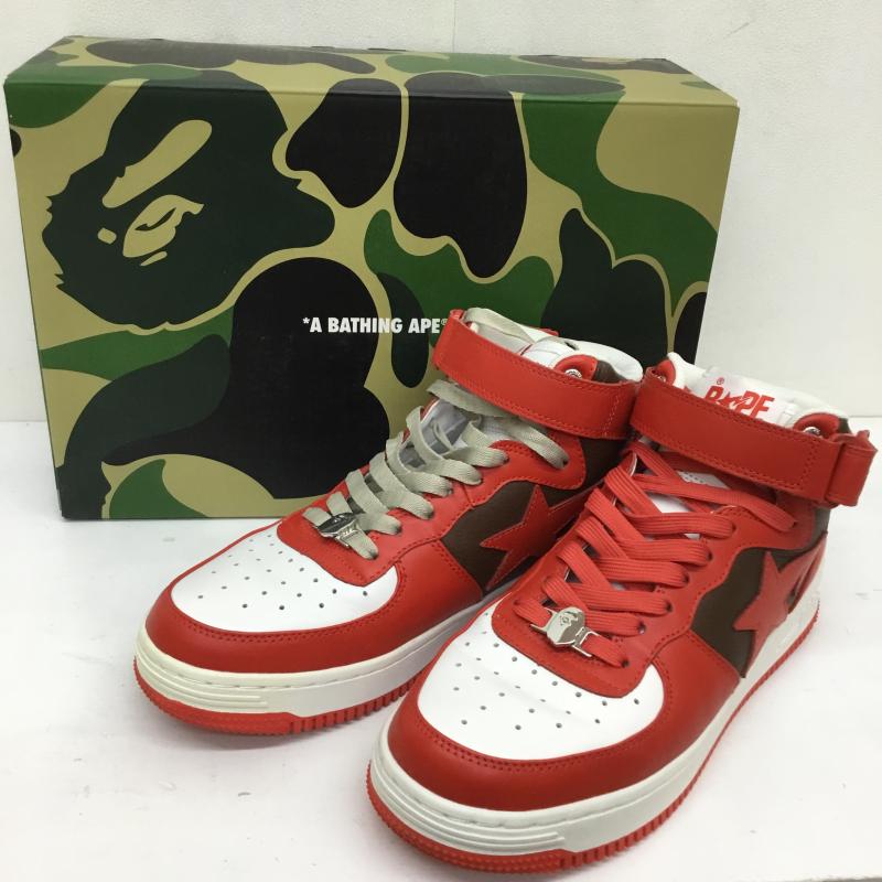 アベイシングエイプ A BATHING APE スニーカー スニーカー BAPE STA0ZX SH M191010 27.0cm 無地 白 / ホワイト / X 赤 / レッド / X 茶 / ブラウン /  メンズ USED 古着 中古 10120252