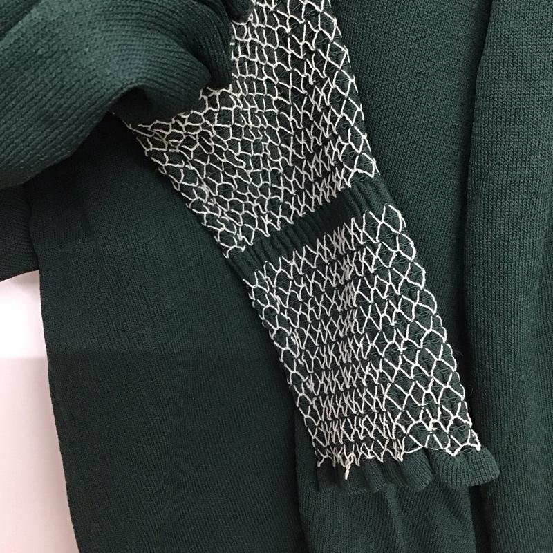ザラ ZARA カットソー 長袖 M 無地 緑 / グリーン /  レディース USED 古着 中古 10139496