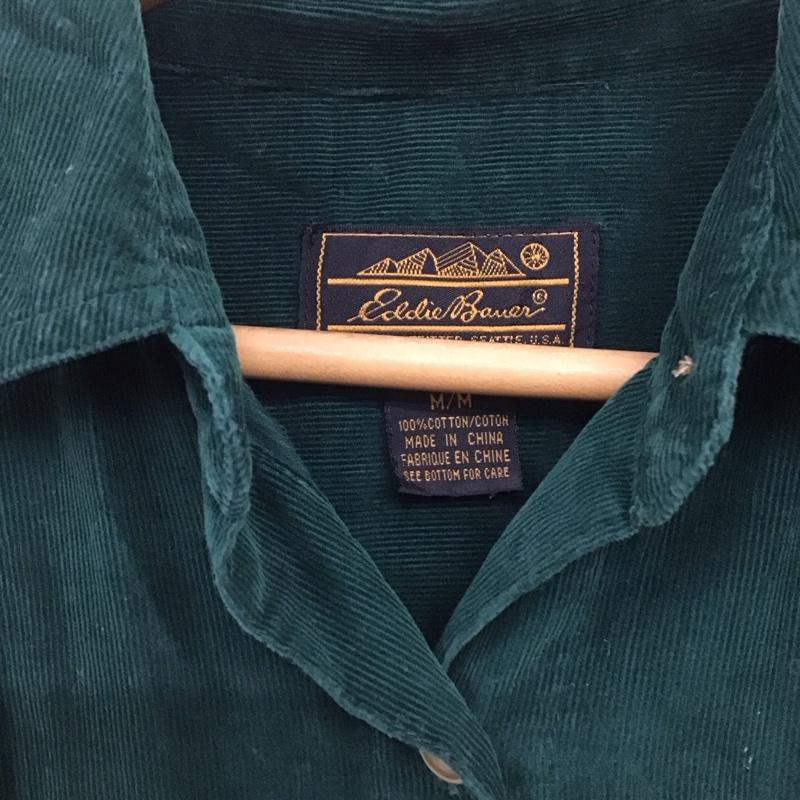 エディーバウアー Eddie Bauer ワンピース ひざ丈スカート M 無地 緑 / グリーン /  レディース USED 古着 中古 10145014
