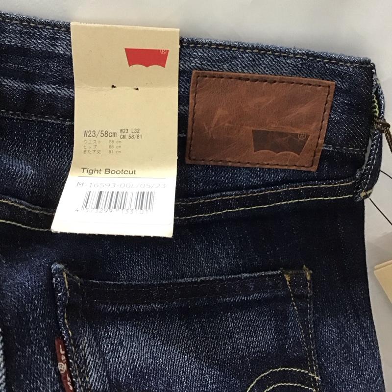 リーバイス Levi s パンツ デニム、ジーンズ W23/58cm Tight Bootcut 無地 インディゴ / インディゴ /  レディース USED 古着 中古 10121939