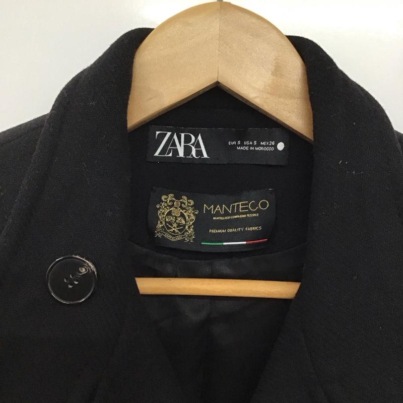 ザラ ZARA コート コート一般 S 無地 黒 / ブラック /  レディース USED 古着 中古 10142928