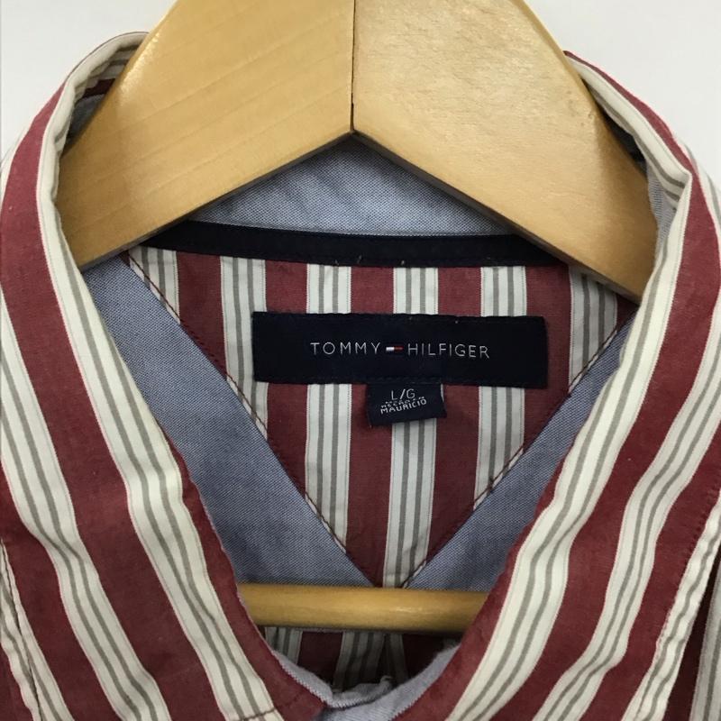 トミーヒルフィガー TOMMY HILFIGER シャツ、ブラウス 長袖 長袖シャツ ストライプシャツ カラーシャツ L ストライプ マルチカラー / マルチカラー /  メンズ USED 古着 中古 10130330
