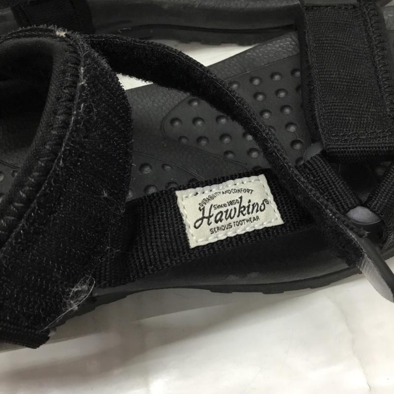 ホーキンス Hawkins サンダル サンダル HS13109 ストラップサンダル スポーツサンダル 24cm 24.0cm ロゴ、文字 黒 / ブラック /  レディース USED 古着 中古 10117000