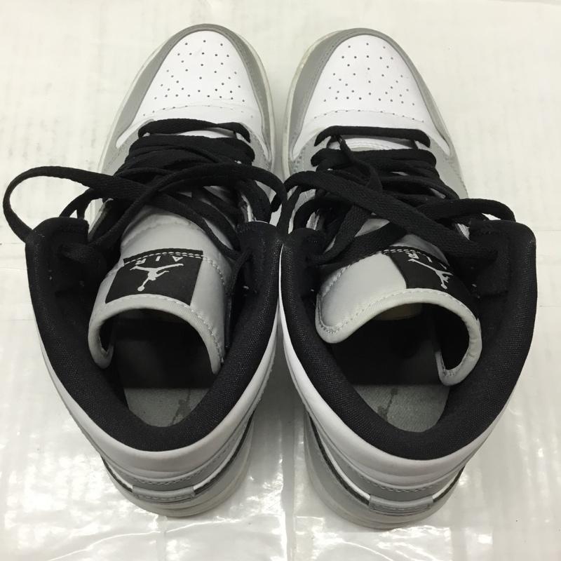 ナイキ NIKE スニーカー スニーカー 554724 092 AIR JORDAN 1 MID 26.5cm 箱有 26.5cm ロゴ、文字 白 / ホワイト / X 黒 / ブラック / X 灰 / グレー /  メンズ USED 古着 中古 10108438
